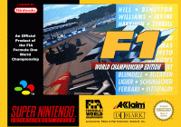 F1 World Championship Edition PAL Super Nintendo PAL box art